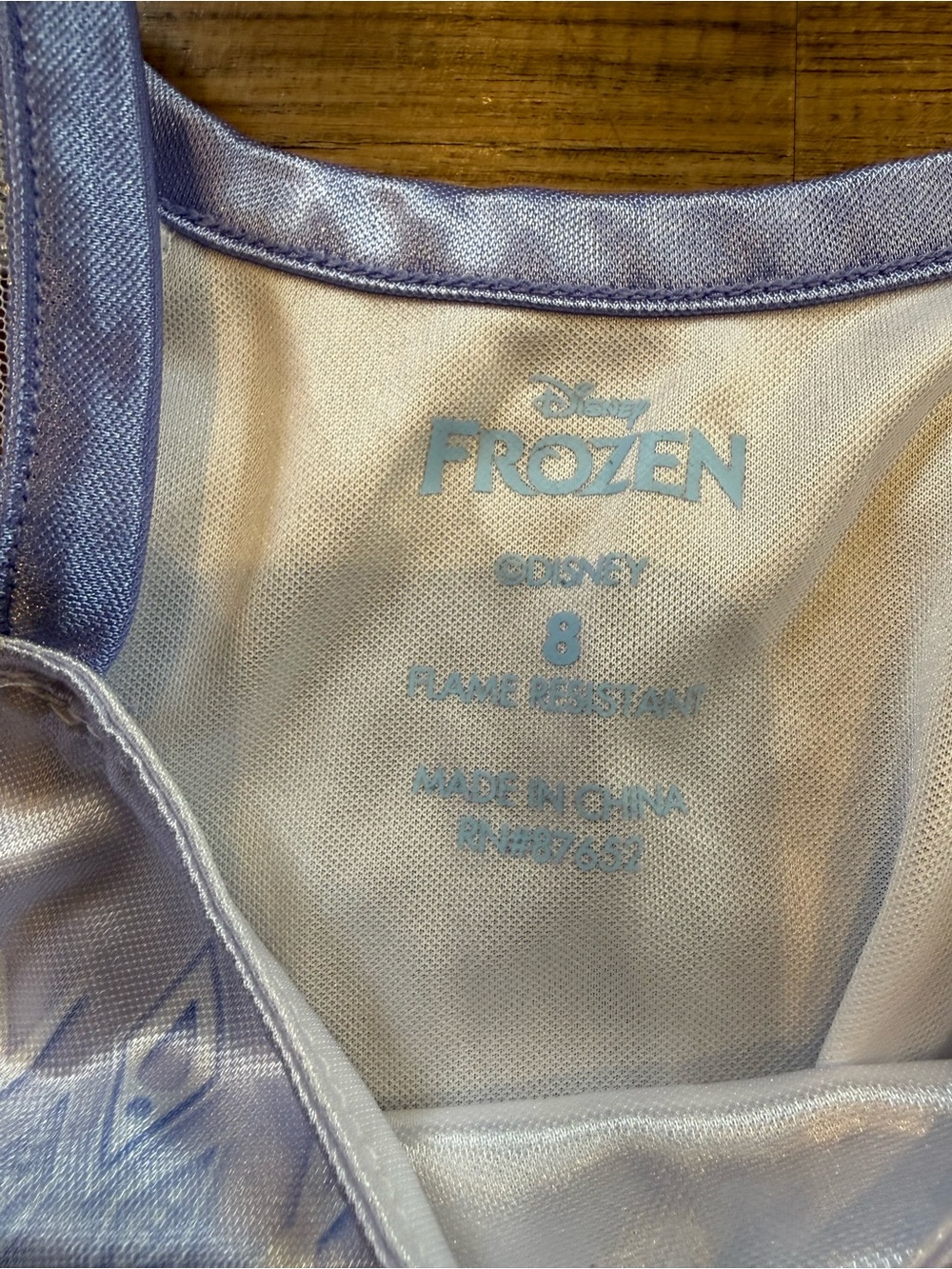 Disney Frozen Elsa Light Purple and White Glitter Nightgown - Picture 2 of 4